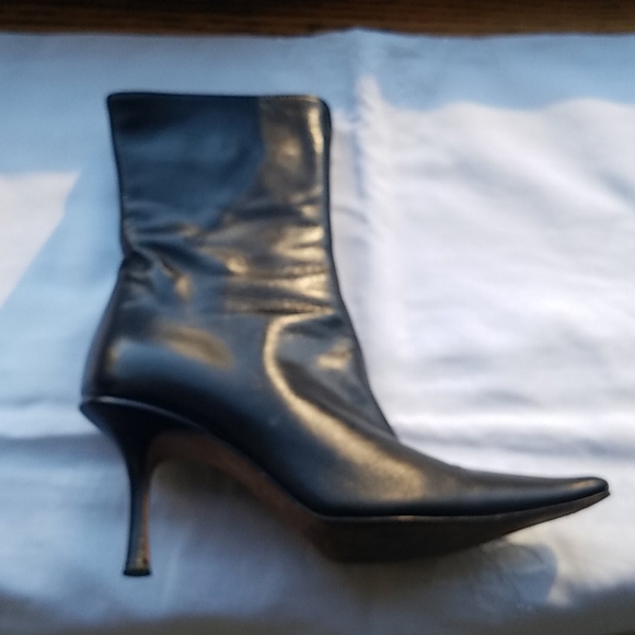 JIMMY CHOO Black Leather Boots - Picture 3 of 9